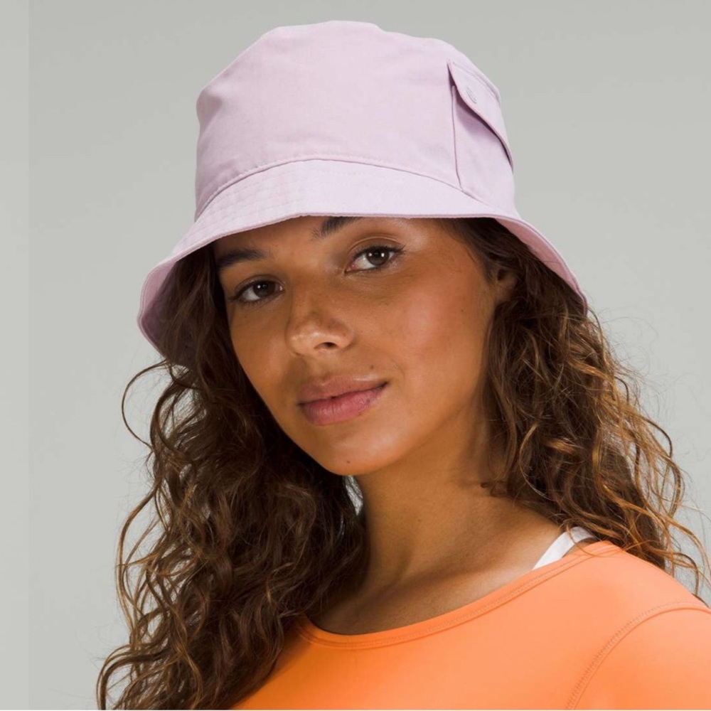 Lululemon On‎ My Level Bucket Hat with Pocket Dusty Rose Size S/M